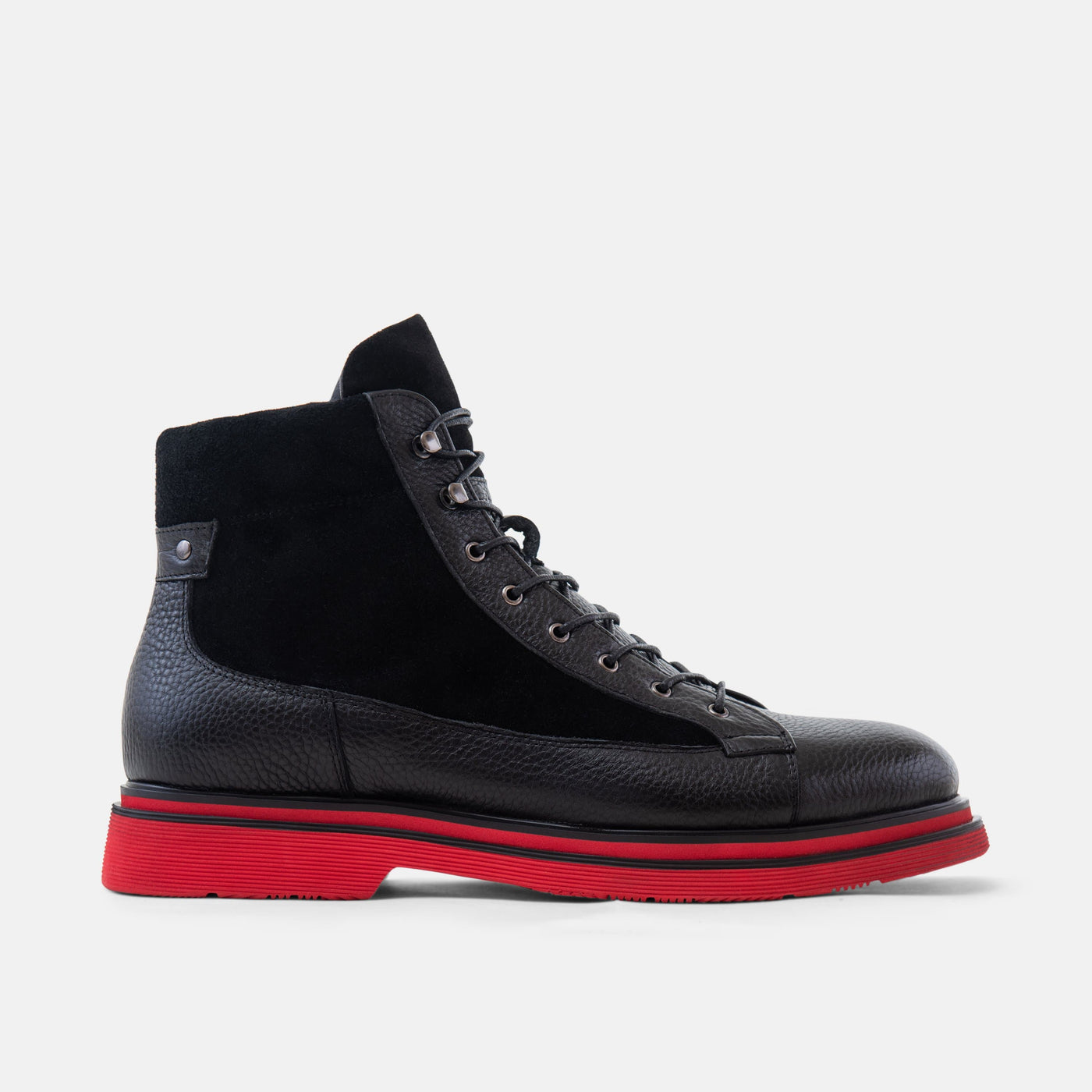 Oscar Black Patent Leather Wholecut Brogue Sneakers - Marc Nolan