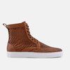 Magnus Brandy Woven Leather High Top Sneakers