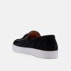 Odell Black Suede Belgian Loafer Sneakers