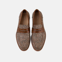 Abe Cinnamon Tweed Penny Loafers