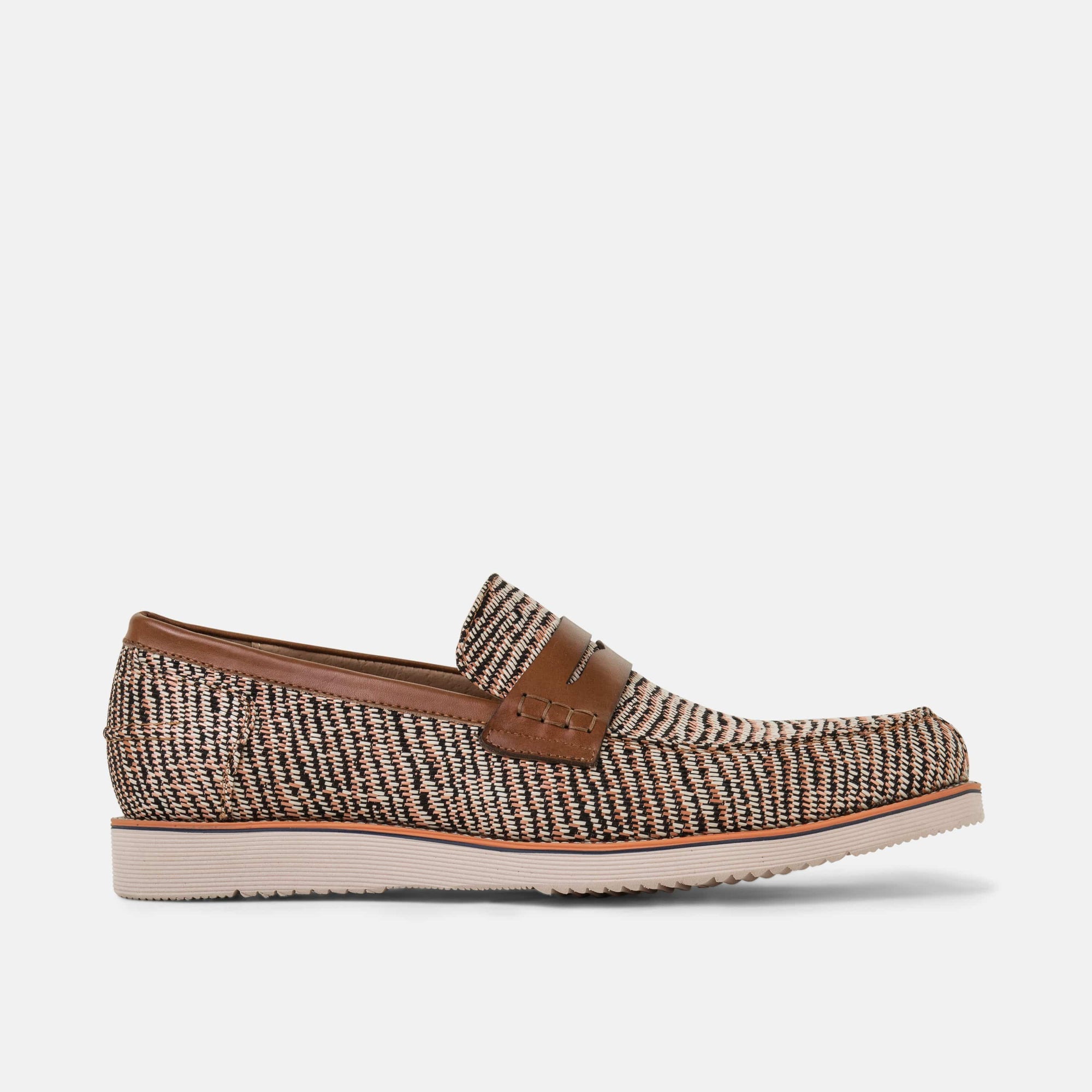 Abe Cinnamon Tweed Penny Loafers