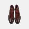 Aiden Chocolate Leather Combat Boots