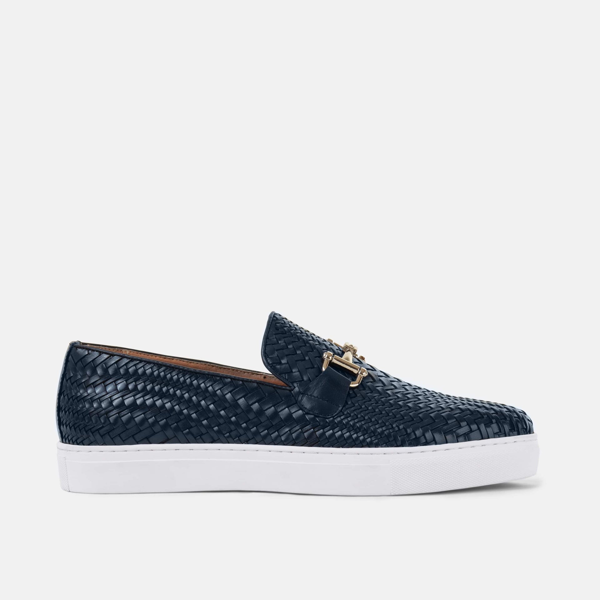 Boardwalk Woven Leather Horse Bit Sneakers