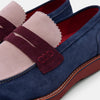 Abe Blue Earth Suede Penny Loafers