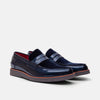 Abe Navy Patent Leather Penny Loafers