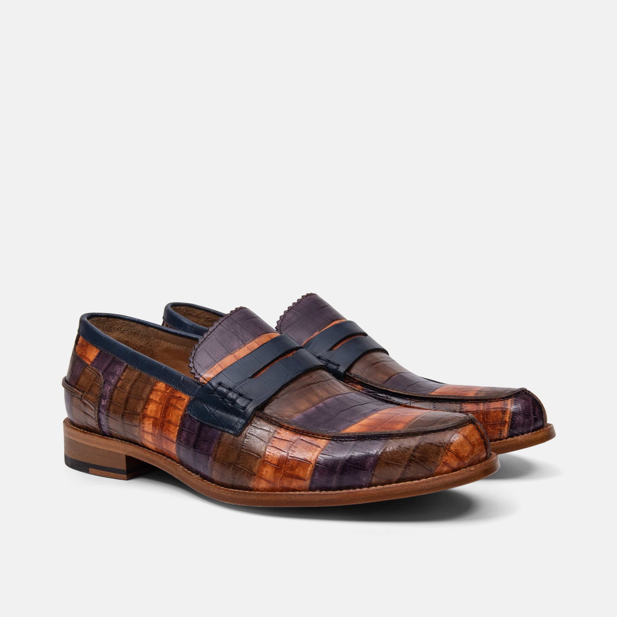 Abe Badlands Leather Penny Loafers