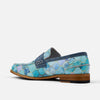 Abe Aquamarine Suede Penny Loafers