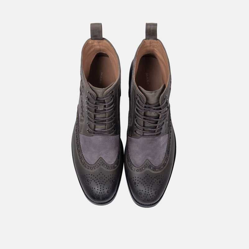 Grey 2025 wingtip boots