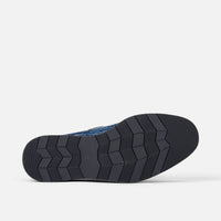 Apollo Blue Crocskin Tassel Loafers
