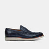 Branson Royal Blue Leather Wingtip Penny Loafer