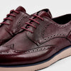 Jasper Burgundy Leather Wingtip Sneakers 2.0