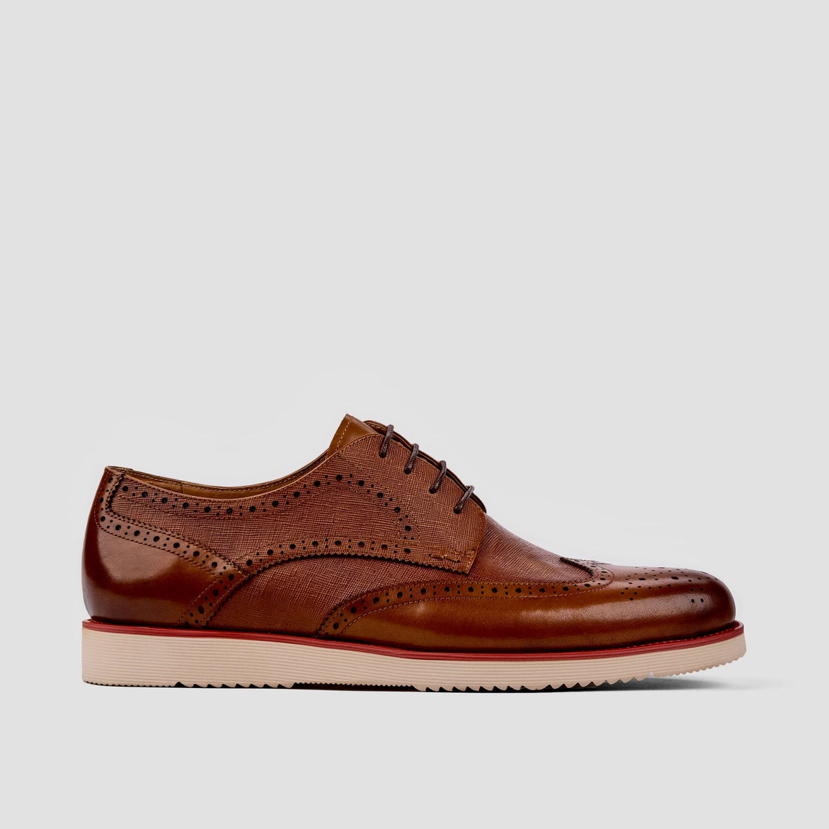 Jasper Burgundy Wingtip Sneakers Men's Shoes - Marc Nolan