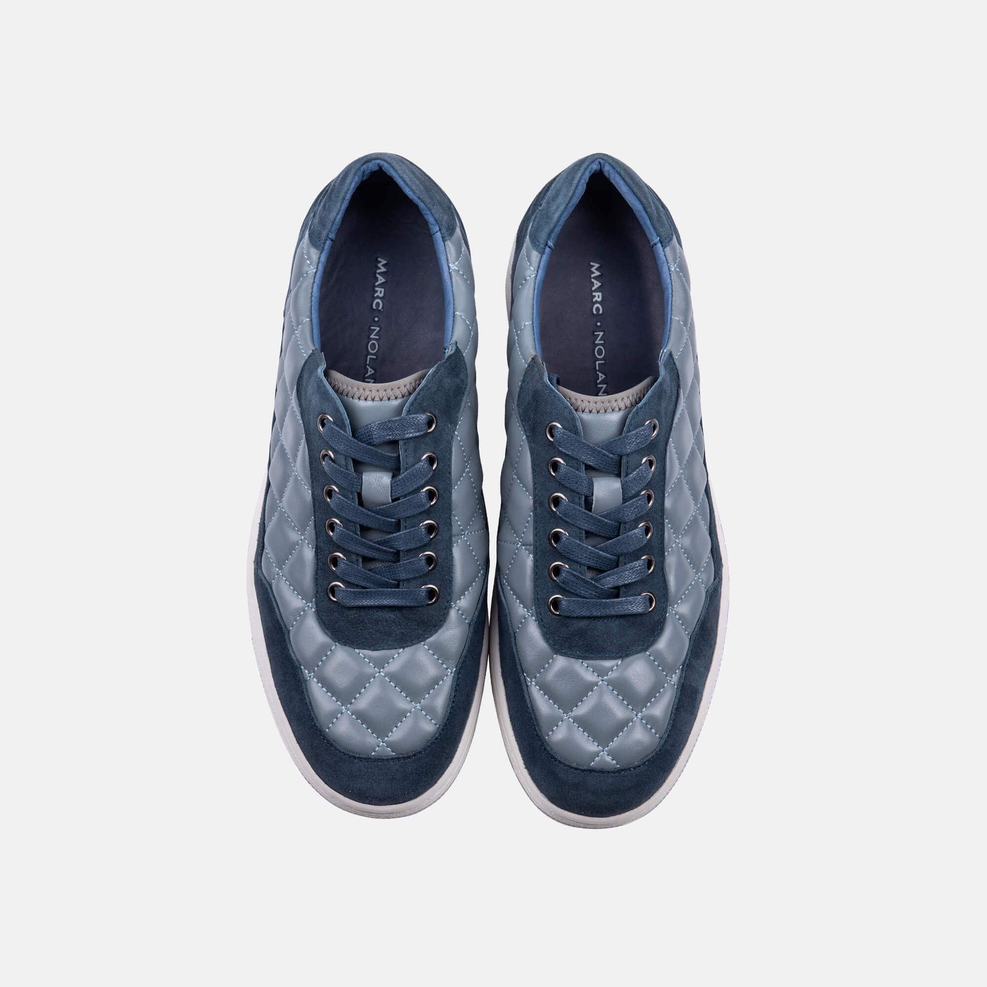 Varro Navy Leather Sneakers