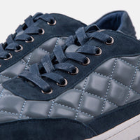 Varro Navy Leather Sneakers
