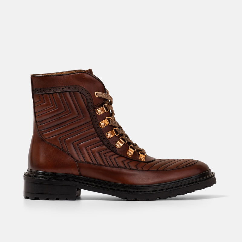 Cognac shop combat boots