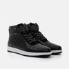 Yesler Black Leather High Top Sneakers