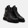Aiden Black Patent Leather Combat Boots
