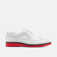 Alexander White Leather Longwing Sneakers