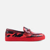 Odell Red Camo Leather Belgian Loafer Sneakers