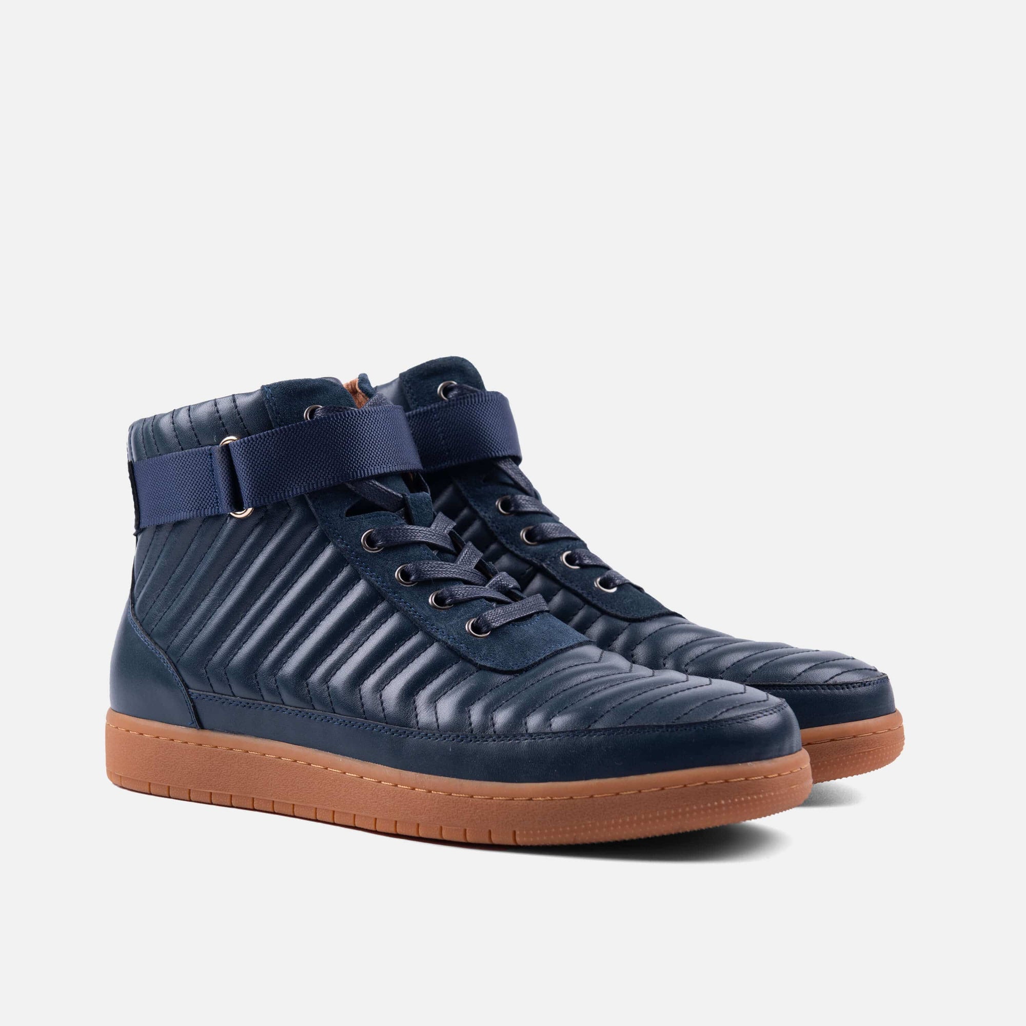 Yesler Midnight Blue Leather High Marc Top Nolan - Sneakers