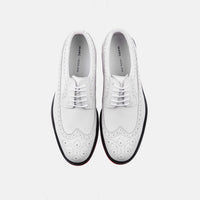 Alexander White Leather Longwing Sneakers