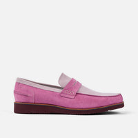 Abe Dusty Rose Suede Penny Loafers