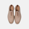 Idris Tan Leather Whole Cut Lace Up Sneakers