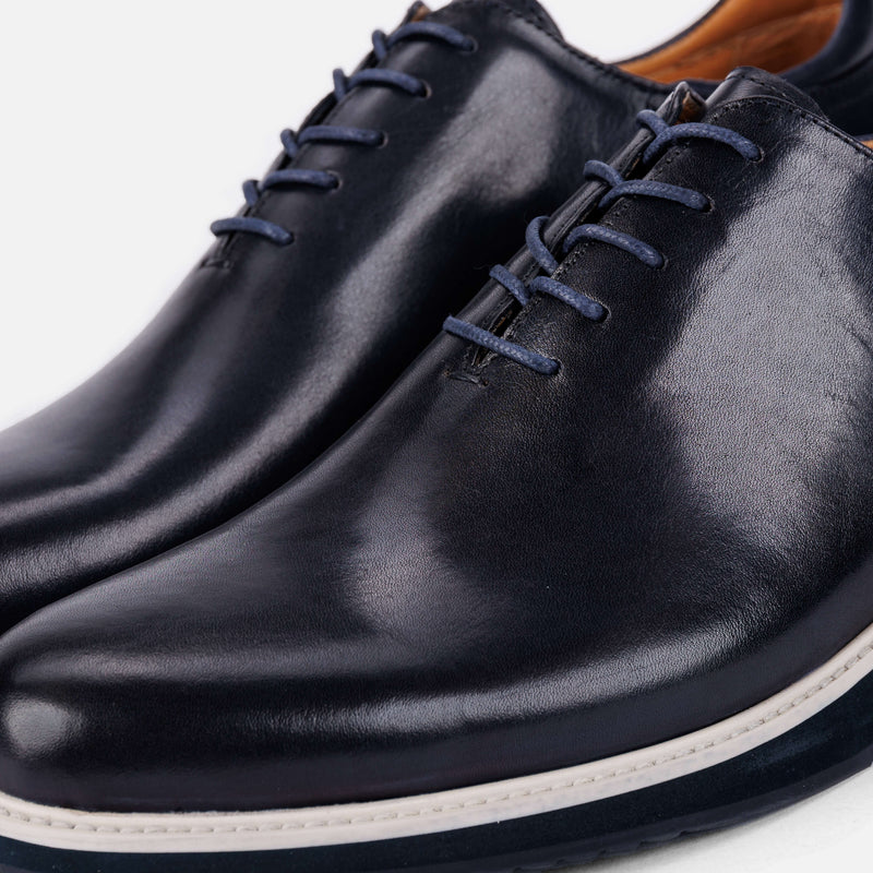 Jack & Jones leather derby shoes in black | ASOS