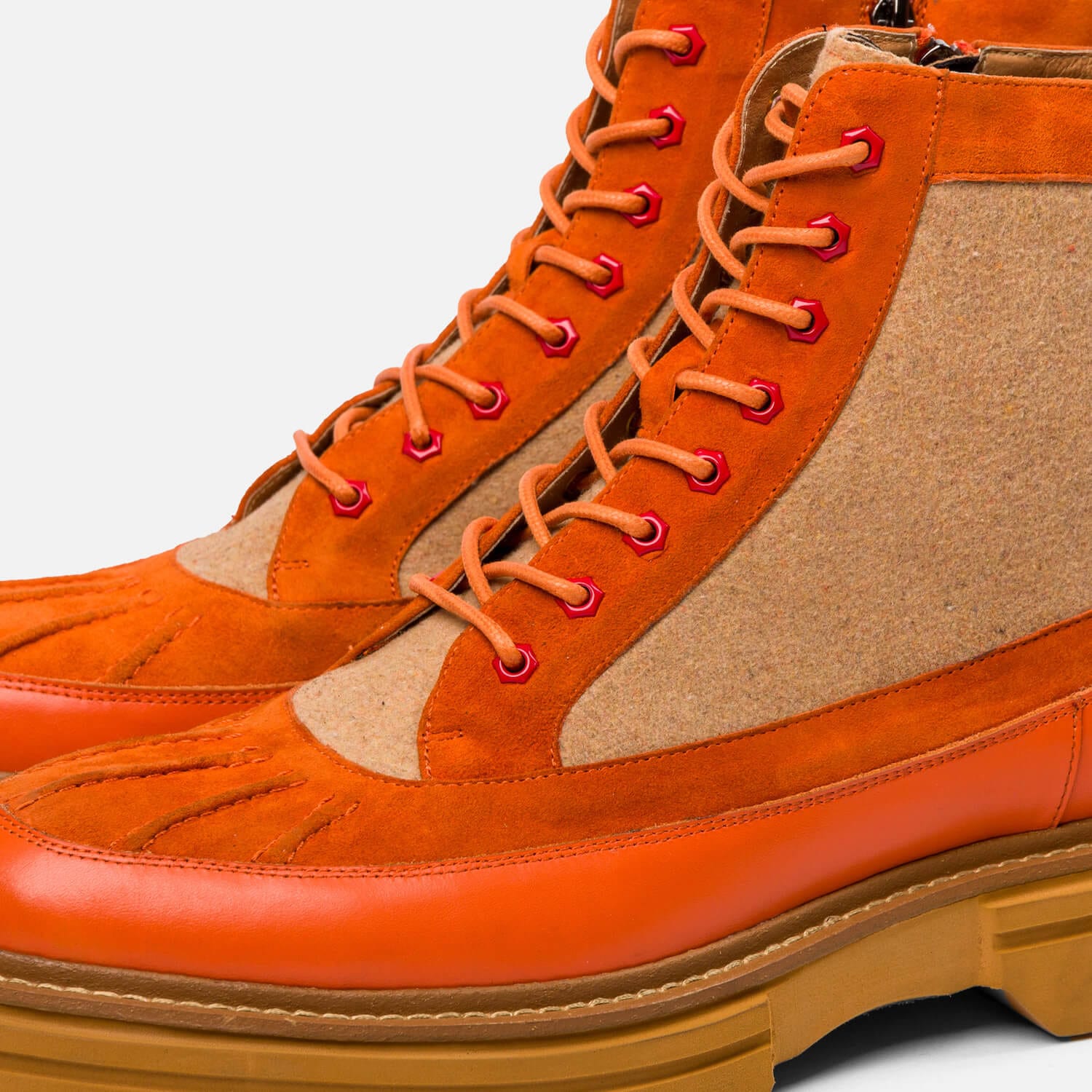 Orange boots best sale