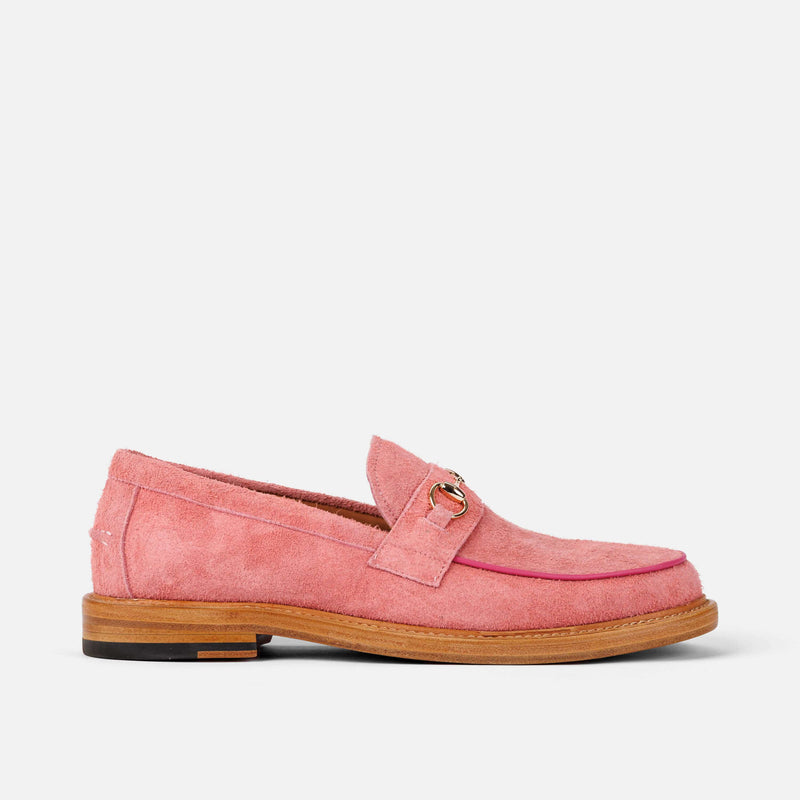 Boardwalk Rouge Suede Horse-Bit Loafers - Marc Nolan