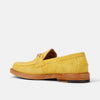 Boardwalk Canary Yellow Suede Horse-Bit Loafers
